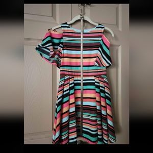 Girls size 10 striped dress